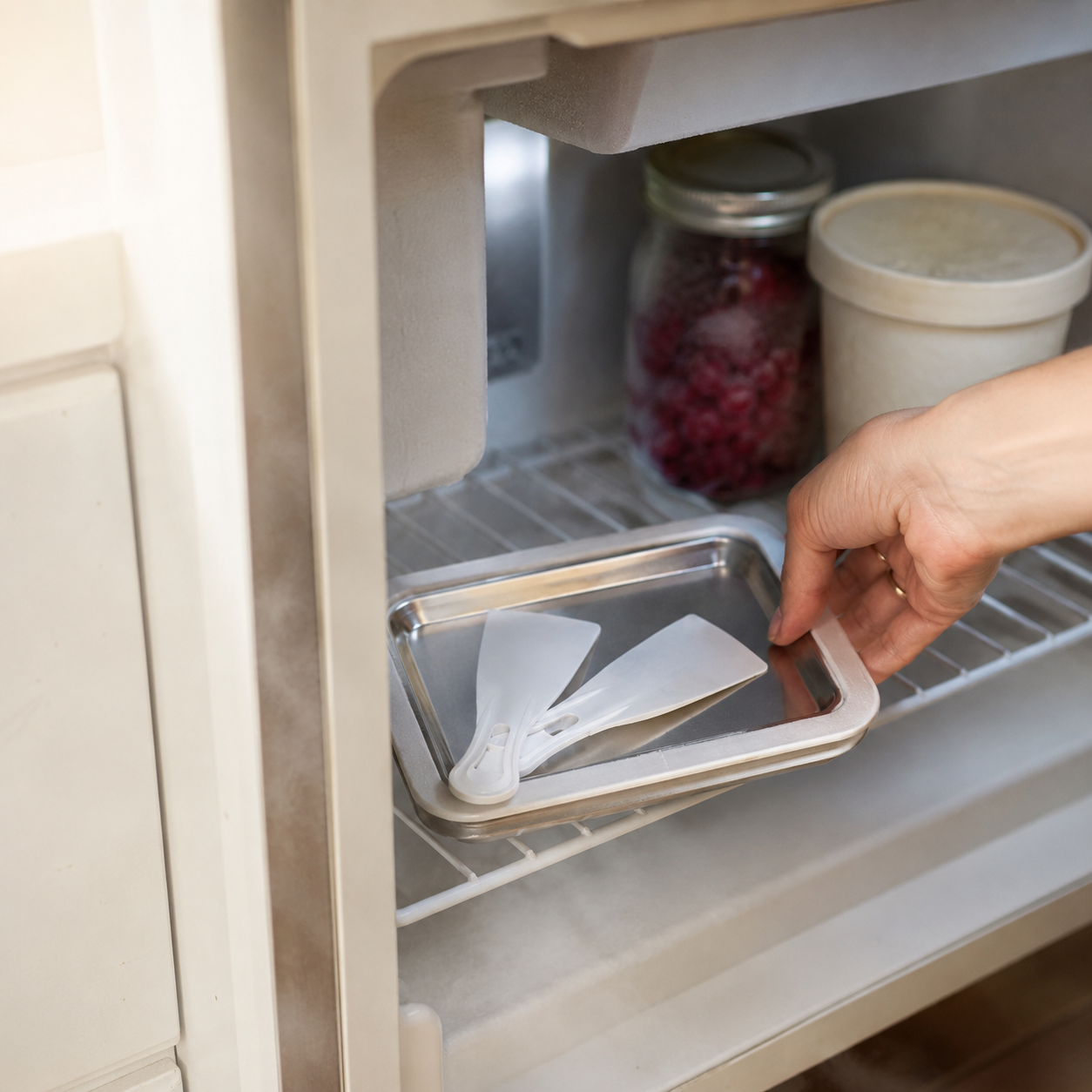 Freeze the tray